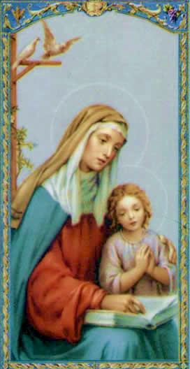 Mother teaching daughter