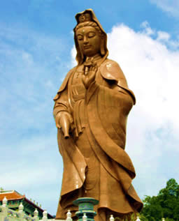 Another modern statue: Quan Yin inspires huge devotion throughout the East