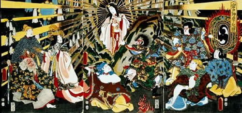 Solar Goddess Amaterasu, Divine Ancestor of the Japanese Imperial Family