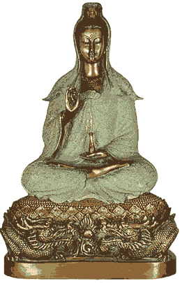 Kuan Yin in the Lotus Asana