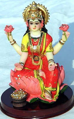 A statue of Our Mother God as Sri Lakshmi could be central to your home altar plans