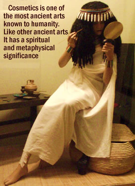 Ancient Egyptian makeup: early sign of the Philosophy Cosmetic. Cosmetics is one of the most ancient arts known to humanity. Like other ancient arts, it has a spiritual and metaphysical significance.
