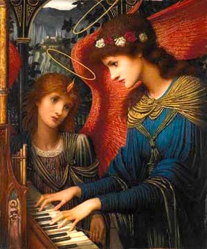 St Cecilia, the blind musician