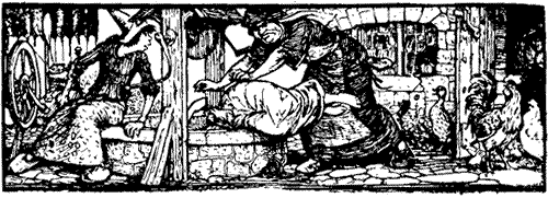 At the bottom of the well is the land of Mother Holle